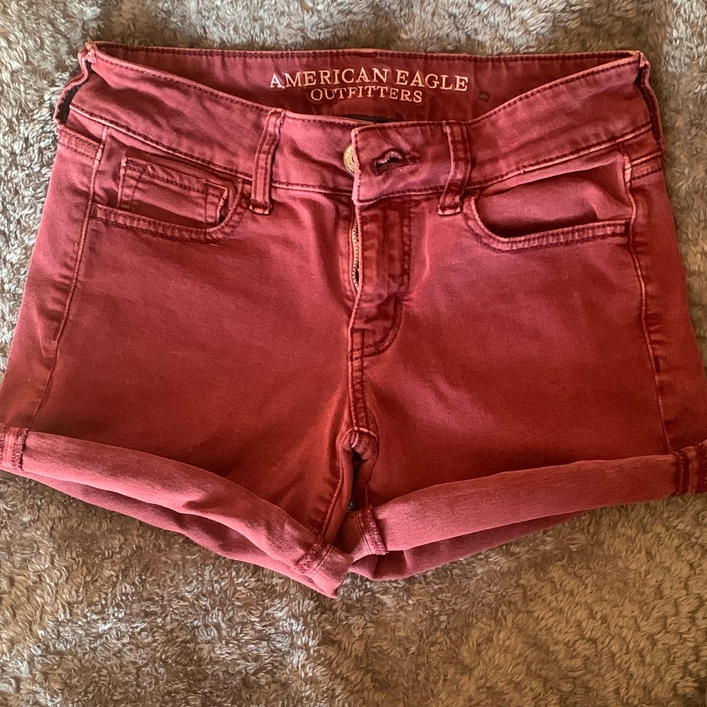 Burgundy Shorts